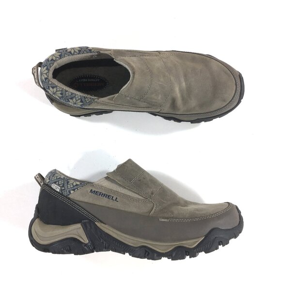 Merrell Polarand Rove Moc Waterproof Slip On Shoes Womens Size 9 Tan J21154 - Picture 1 of 9